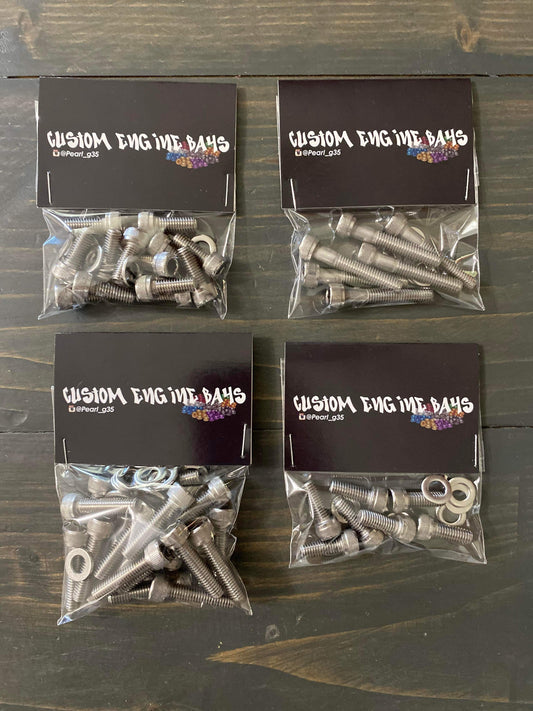 Vq35 Polished Timing Cover Bolts